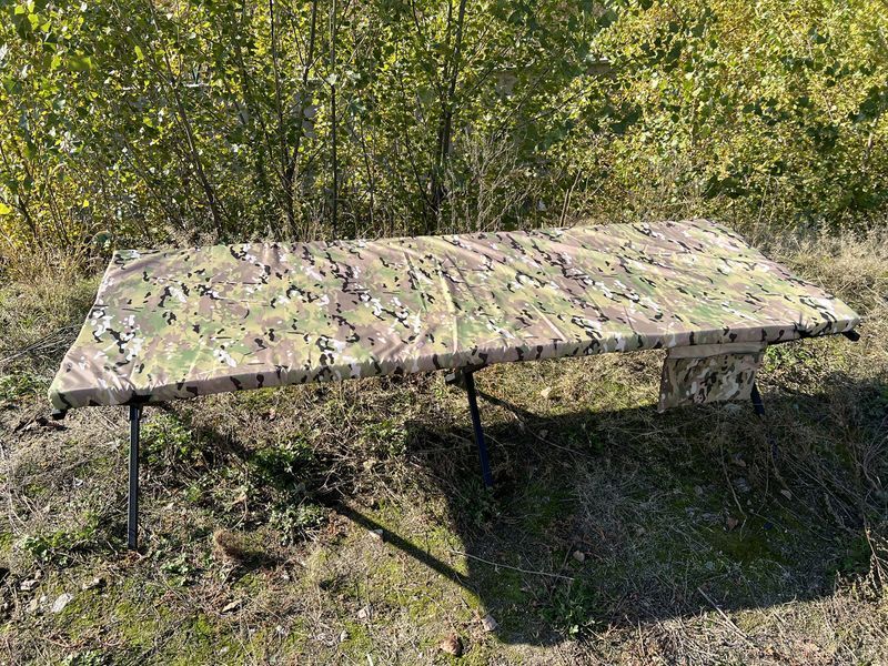 Збільшена розкладачка типу НАТО (XL) в чохлі з кешенею, подушкою та матрацом NEST71 фото